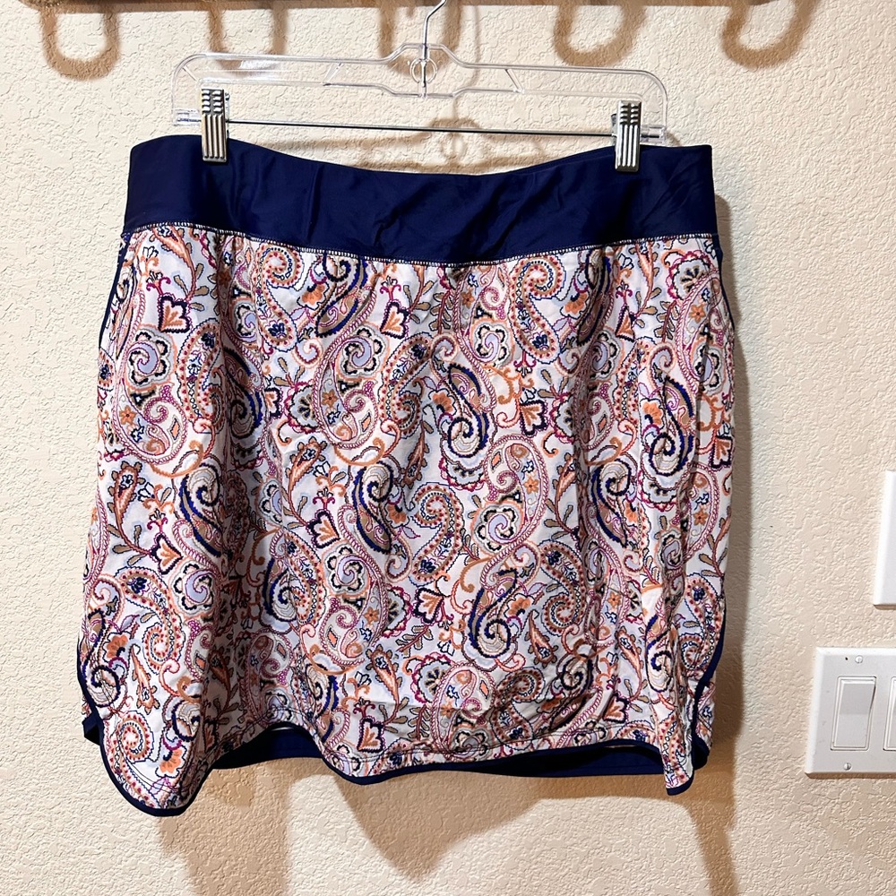 Land’s end Paisley skort size 18W
